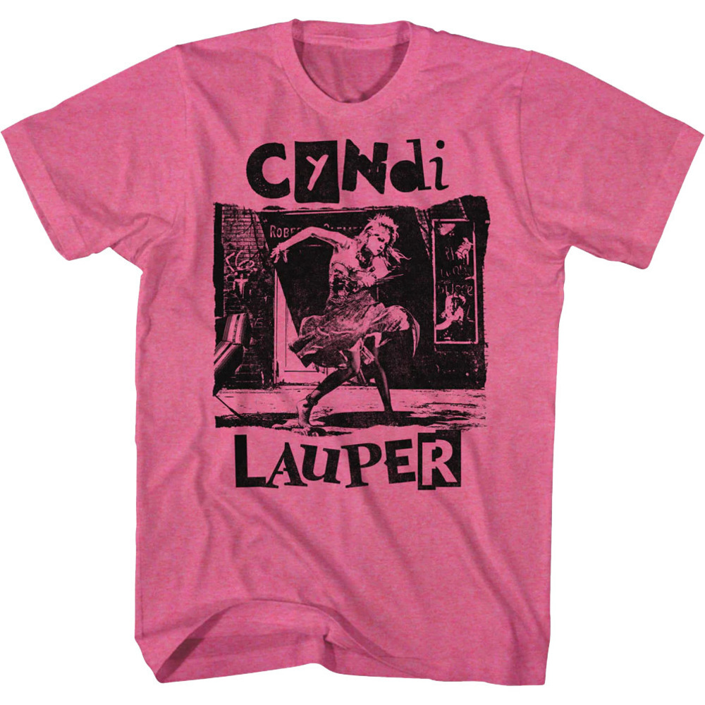 Retro Pink Shes So Unusual Cyndi Lauper Tshirt